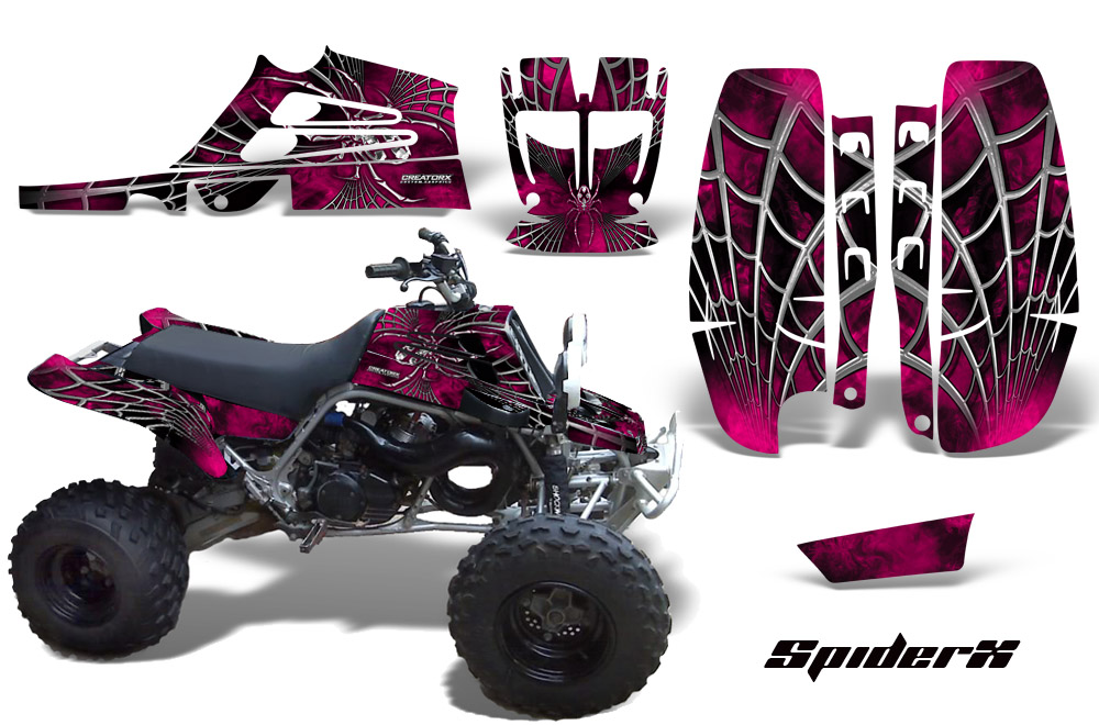 Yamaha Banshee Full Bore Graphic Kit SpiderX Pink Black